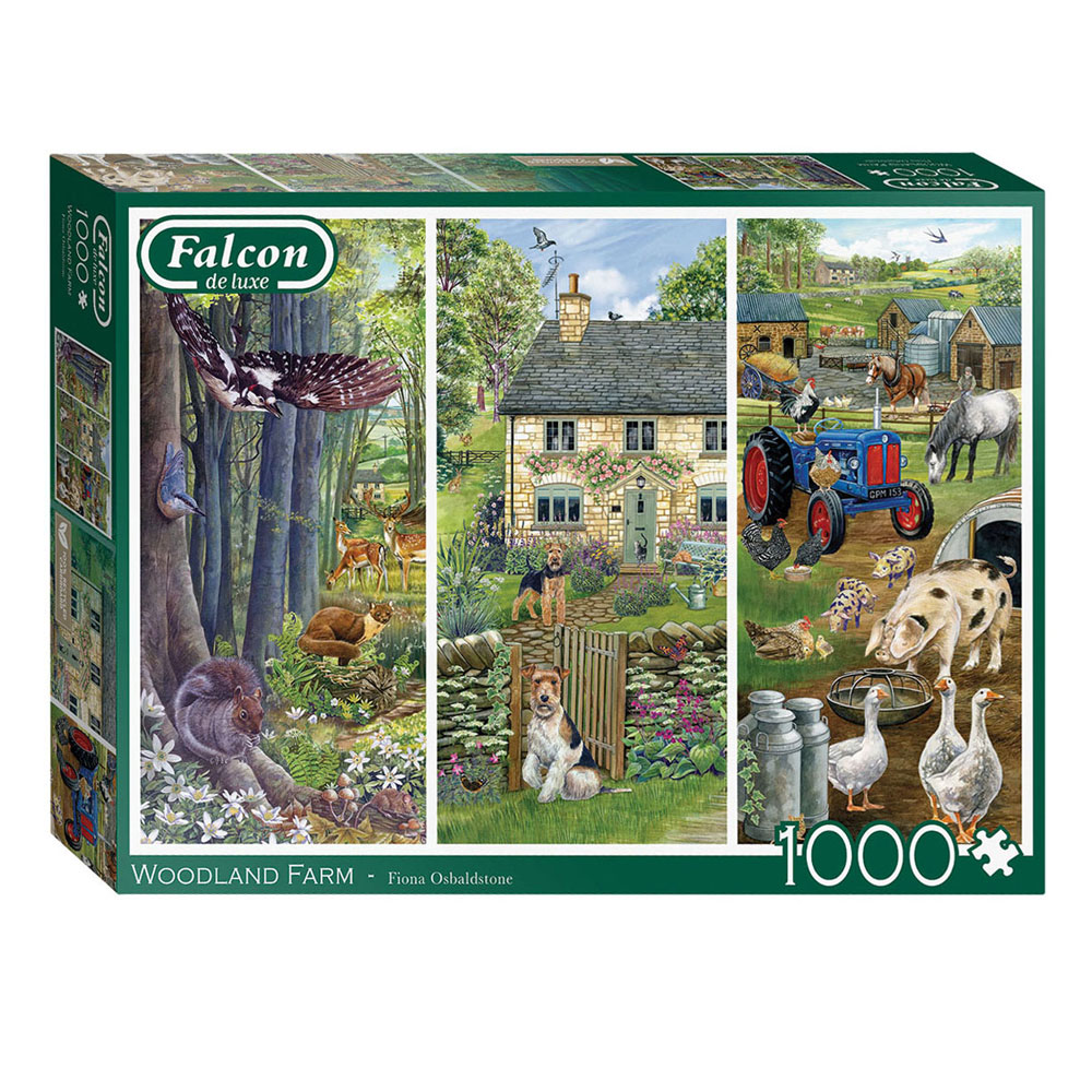 Puzzle Falcon - Ferme forestière, 1000 pièces.