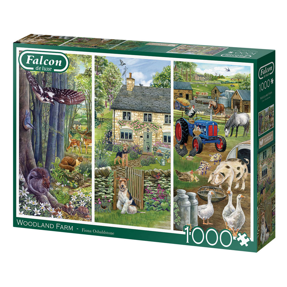 Falken-Puzzle – Waldbauernhof, 1000 Teile.