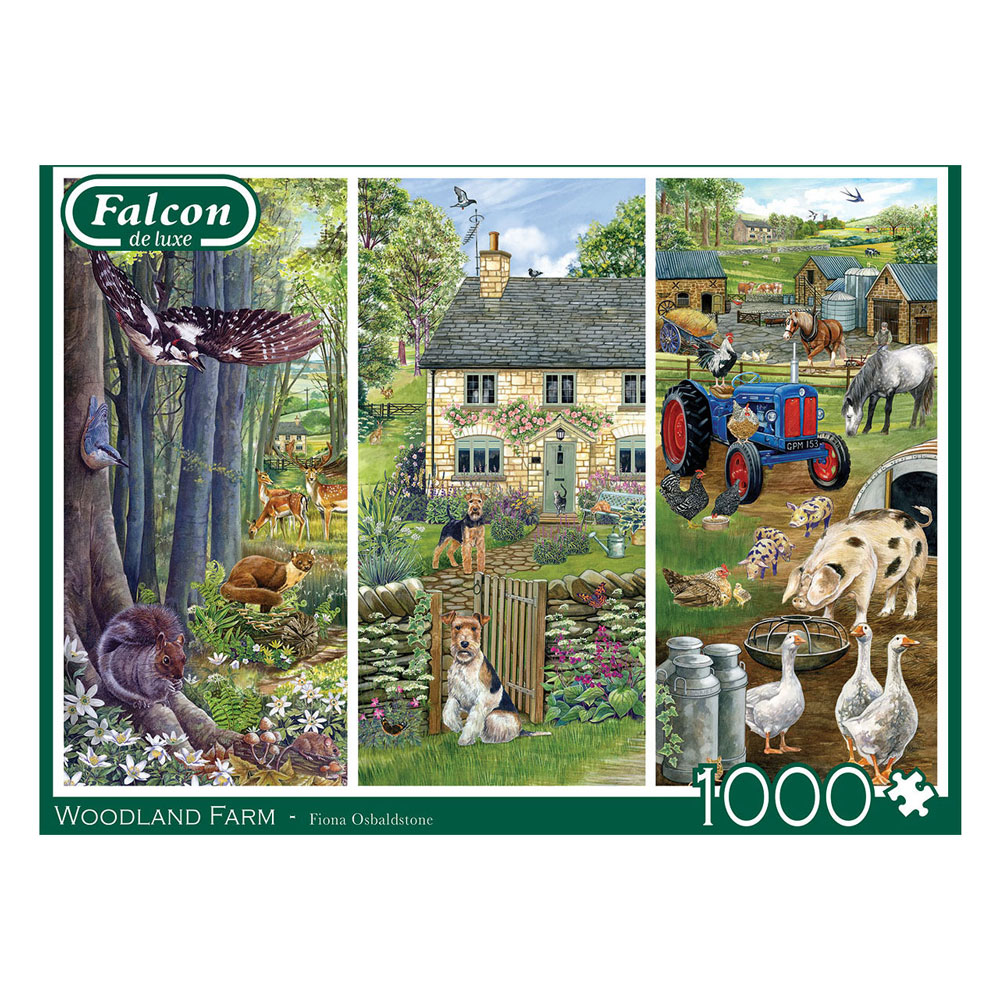 Falken-Puzzle – Waldbauernhof, 1000 Teile.