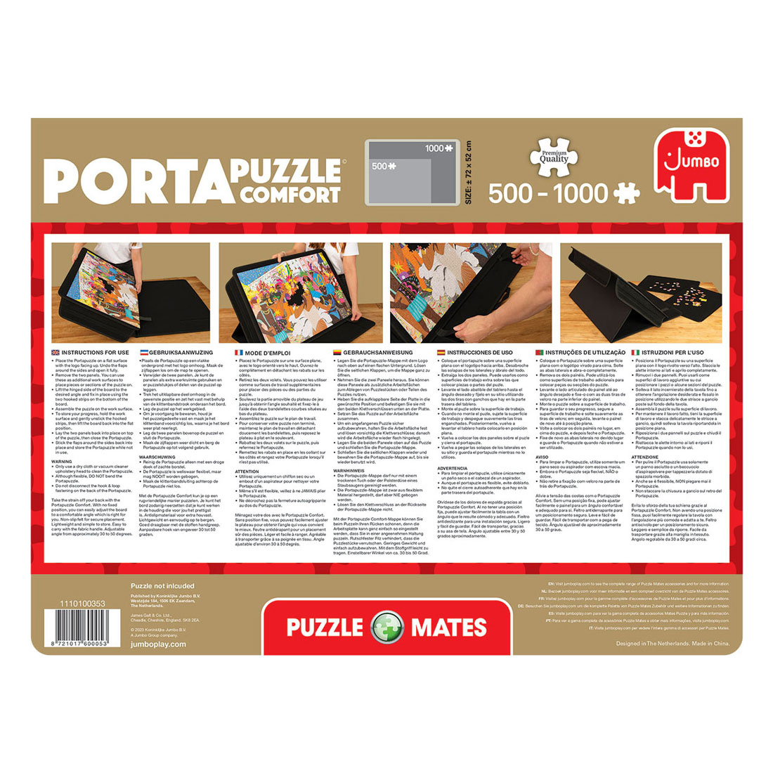 Jumbo Portapuzzle Comfort Puzzelmat, 500-1000 stukjes