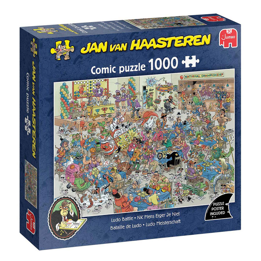 Jan van Haasteren Legpuzzel - Nk Mens Erger je Niet, 1000st.