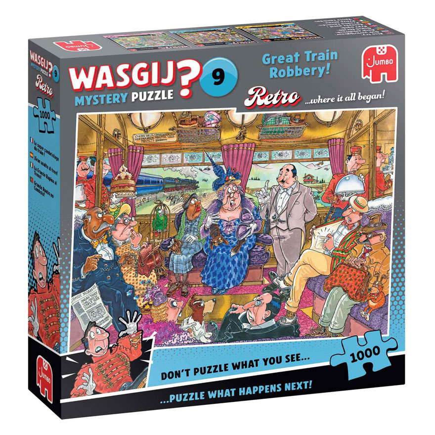 Wasgij Retro Mystery 9 Legpuzzel - De Grotere Treinroof, 1000st.