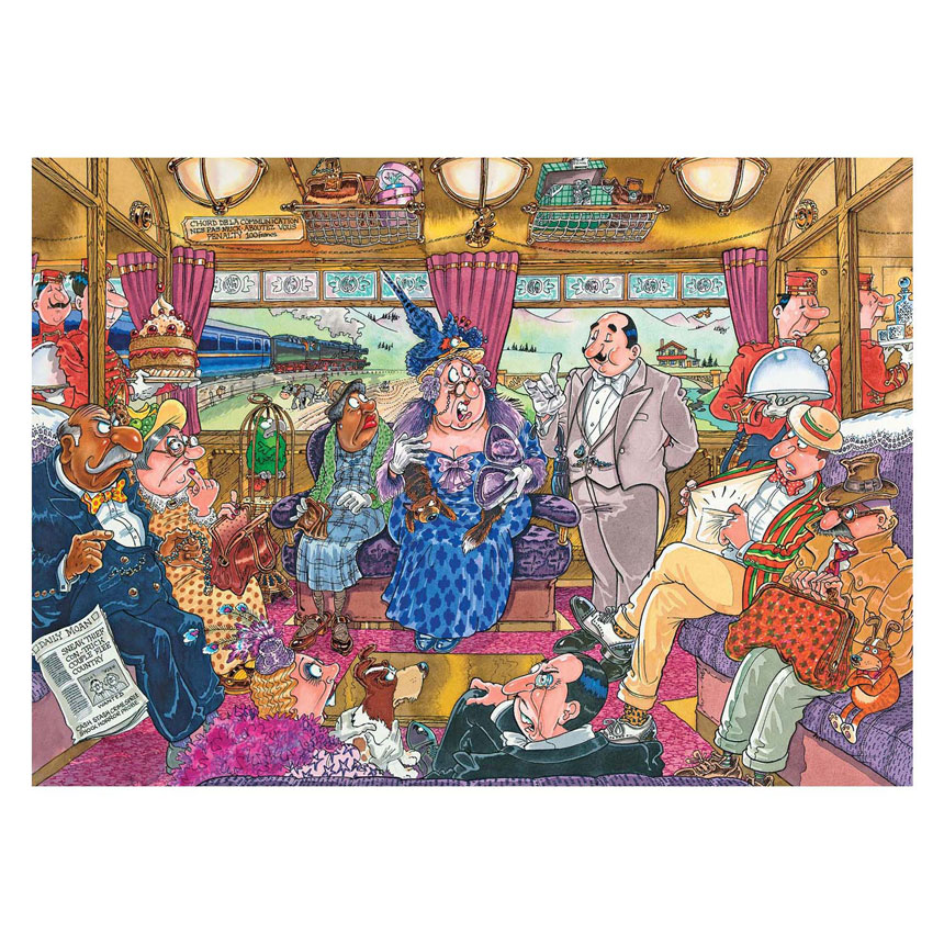 Wasgij Retro Mystery 9 Legpuzzel - De Grotere Treinroof, 1000st.