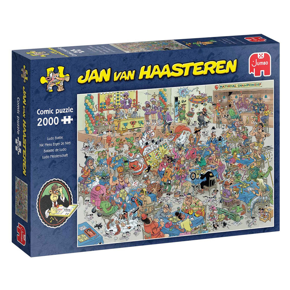 Jan van Haasteren Legpuzzel - Nk Mens Erger je Niet, 2000st.