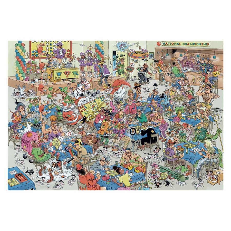 Jan van Haasteren Legpuzzel - Nk Mens Erger je Niet, 2000st.