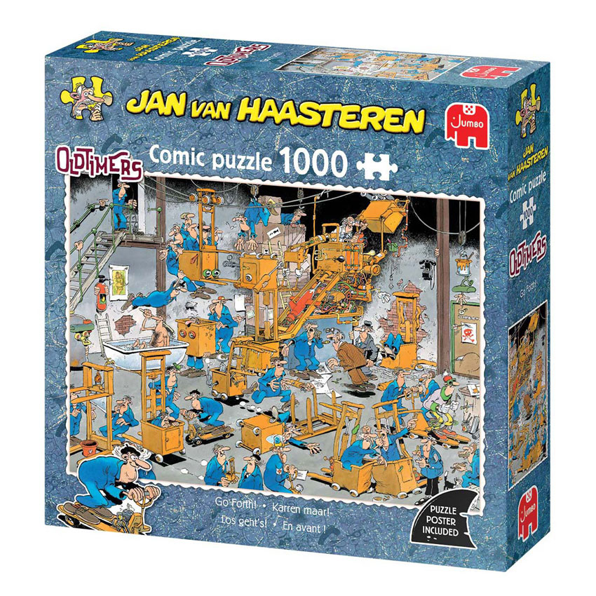 Puzzle Jan van Haasteren - Voitures classiques - C'est parti ! - 1000 pièces