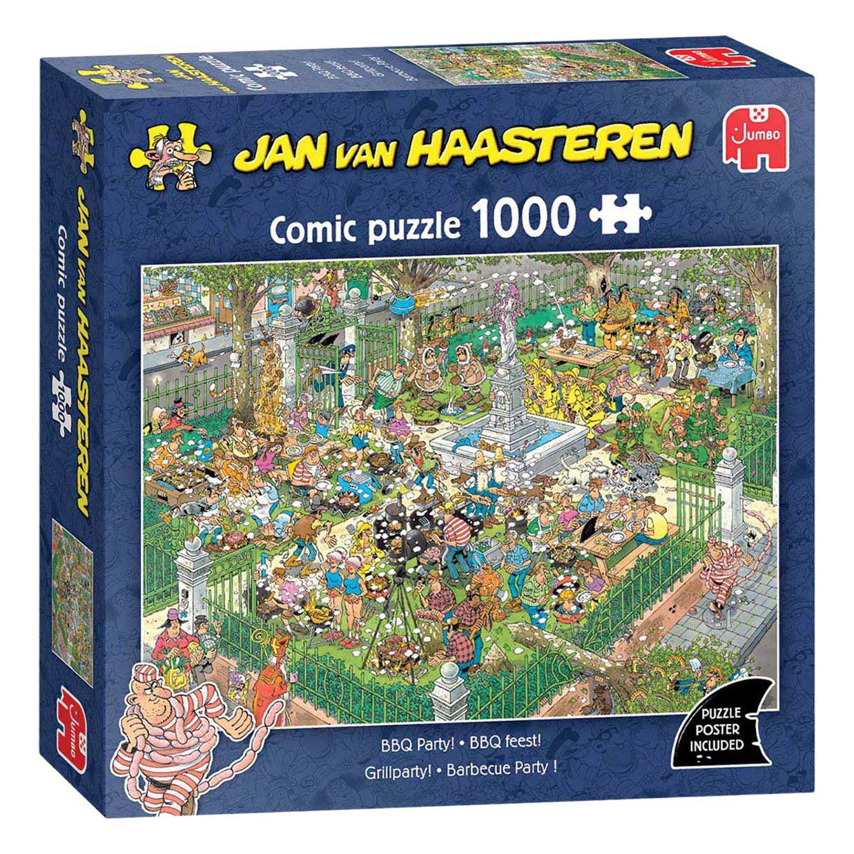 Fête barbecue de Jan van Haasteren ! - 1000 pièces.