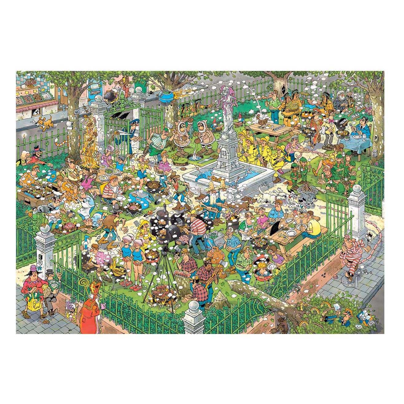Fête barbecue de Jan van Haasteren ! - 1000 pièces.