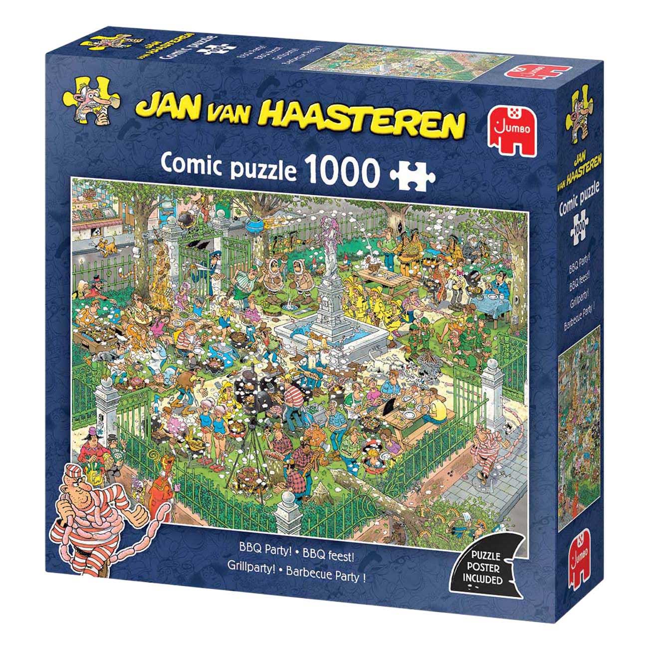 Fête barbecue de Jan van Haasteren ! - 1000 pièces.