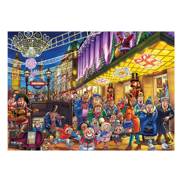 Wasgij Noël 20 - Les fantômes de Noël !, 2x 1000 pièces.