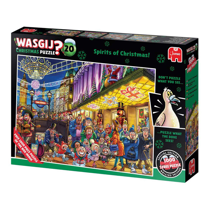 Wasgij Noël 20 - Les fantômes de Noël !, 2x 1000 pièces.