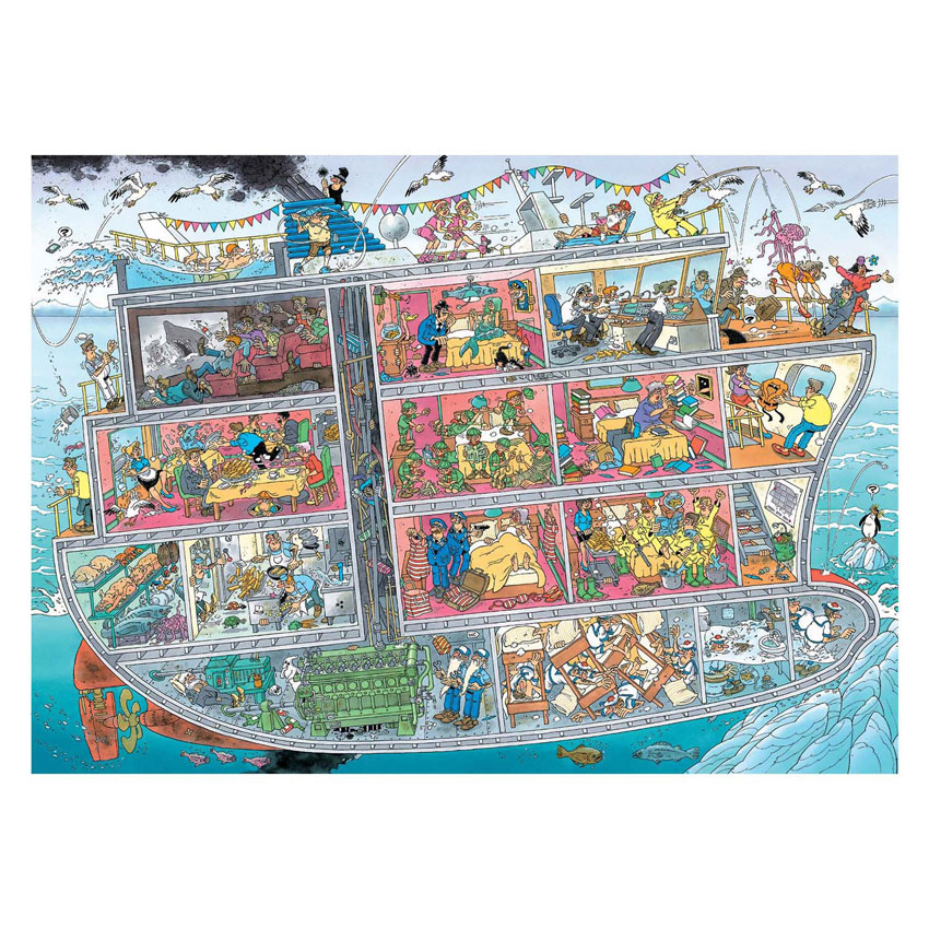 Puzzle Jan van Haasteren - Bateau de croisière, 1000 pcs.