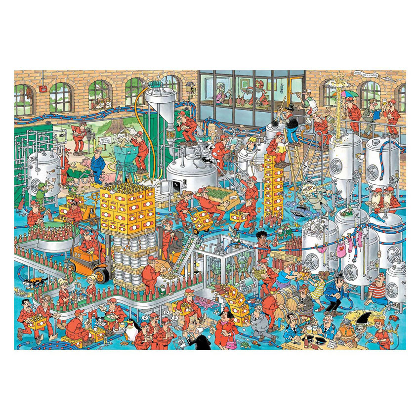 Puzzle Jan van Haasteren - La brasserie artisanale, 1000 pcs.