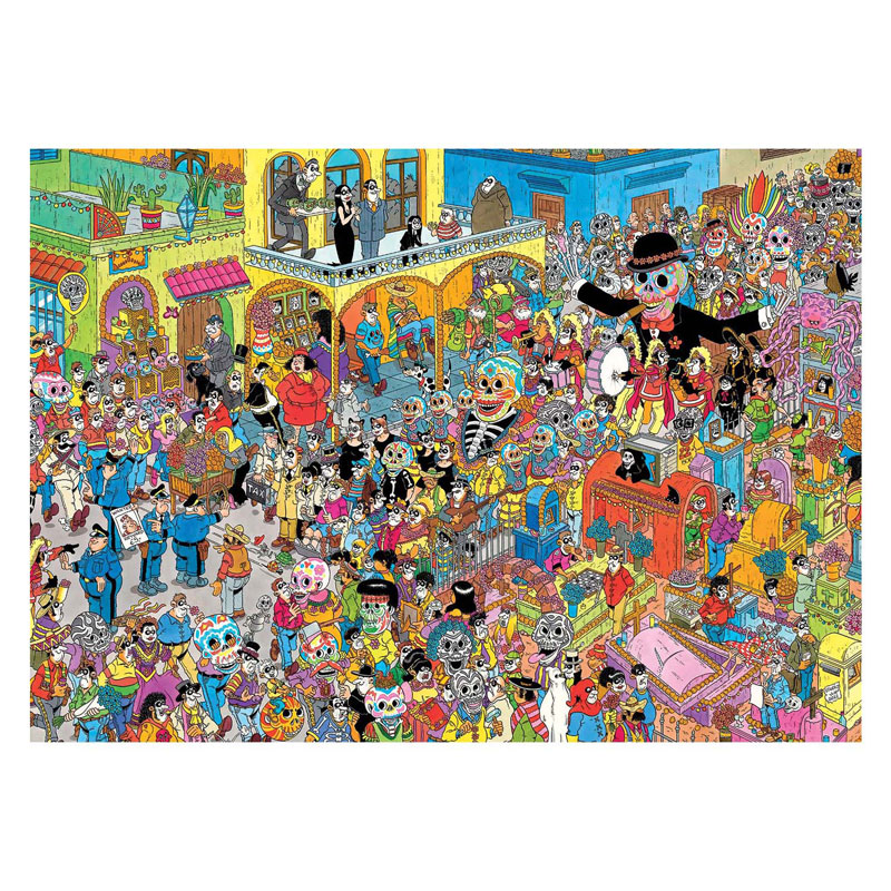 Jan van Haasteren Puzzle - Dia De Los Muertos, 1000 Teile.