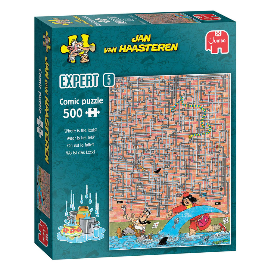 Jan van Haasteren Jigsaw Puzzle Expert 5 - Où est la fuite ? - 500 pièces