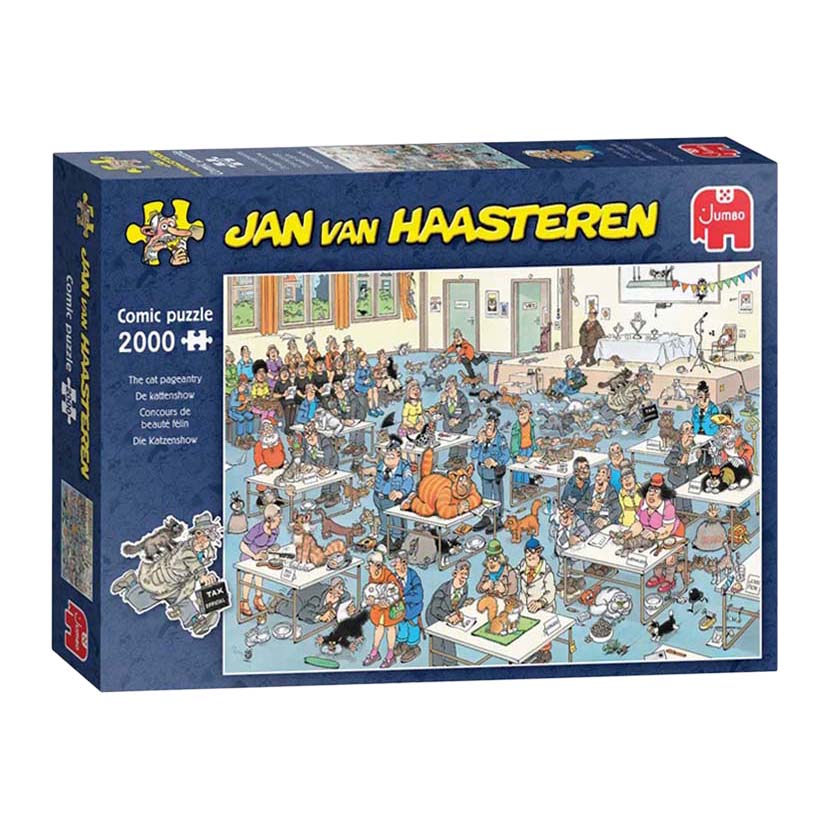 Jan van Haasteren Puzzle - Die Katzenausstellung, 2000 Teile.