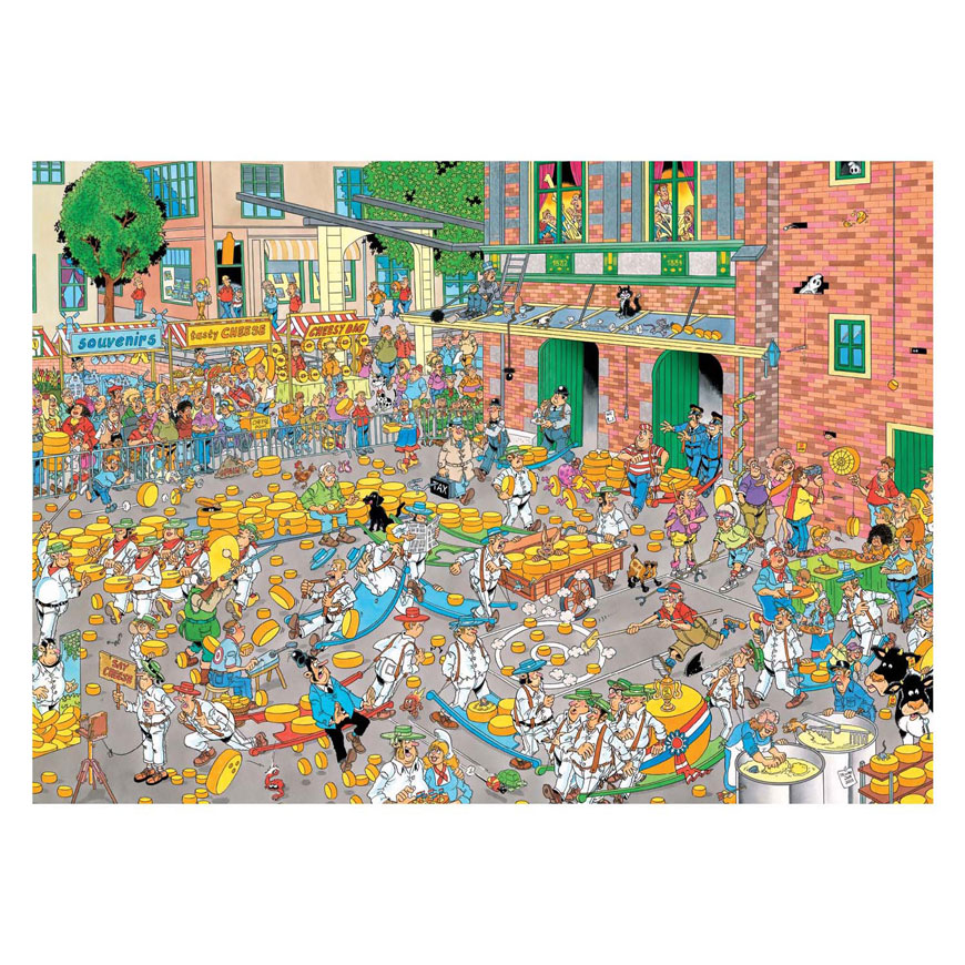 Jan van Haasteren Legpuzzel - De Kaasmarkt & Skutsjesilen - 2x1000st.