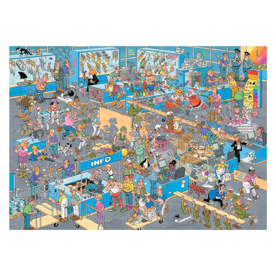 Jan van Haasteren Legpuzzel - De Bouwmarkt en de Verbouwing, 2x1000st.