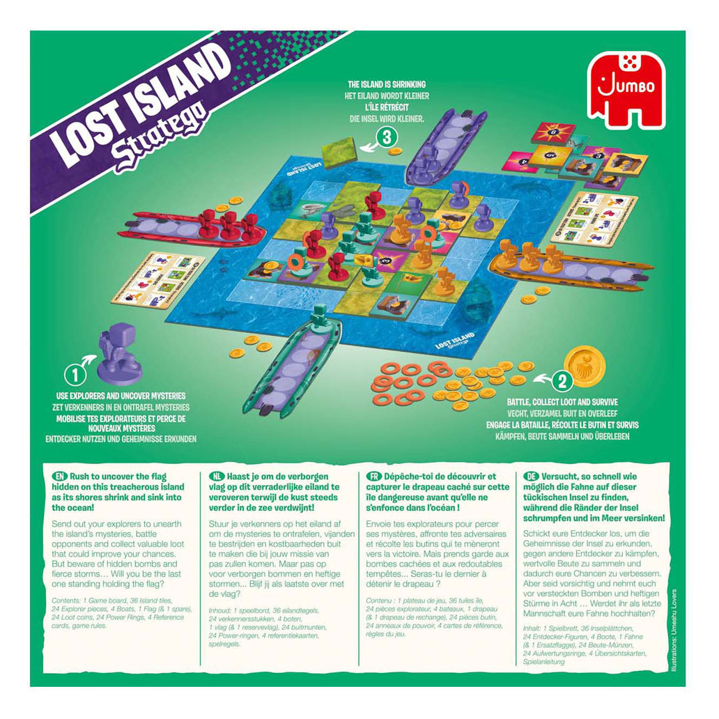 Jumbo Stratego Lost Island Bordspel