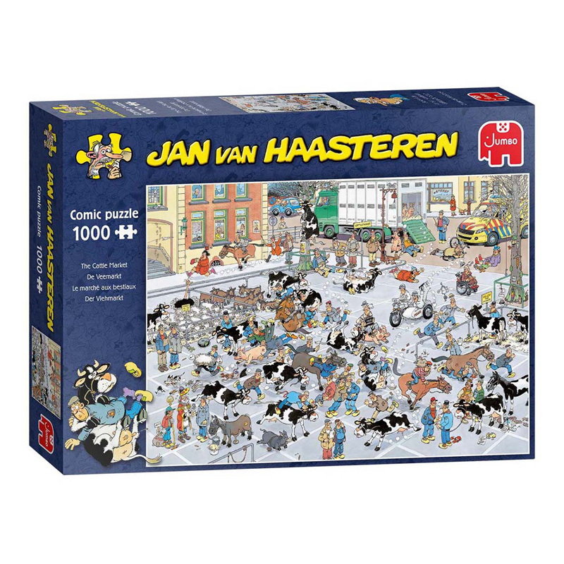 Jan van Haasteren Legpuzzel - De Veemarkt, 1000st.