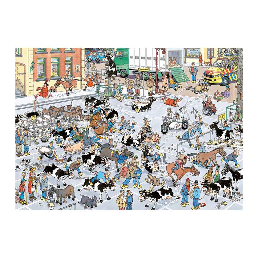 Jan van Haasteren Legpuzzel - De Veemarkt, 1000st.