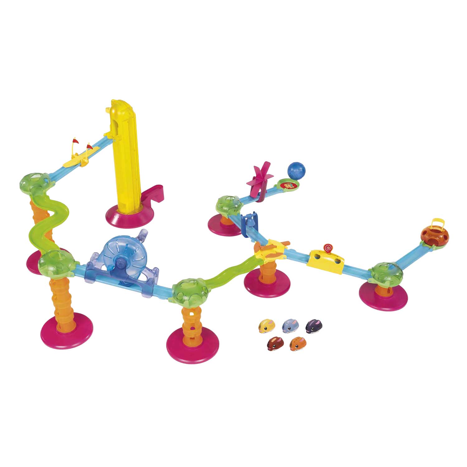 Jumbo Racing Rabbits Deluxe Set - 5 Konijnen