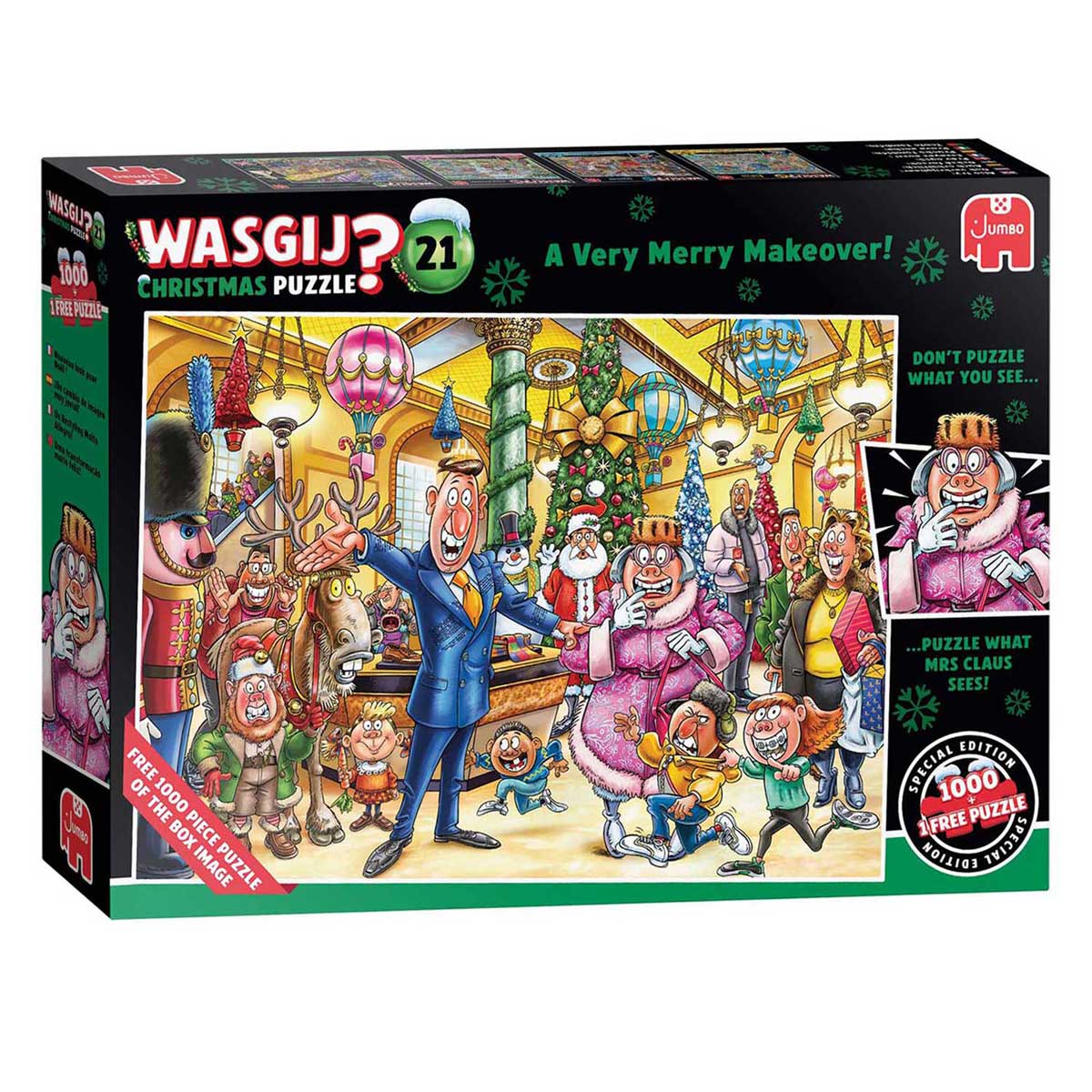 Wasgij Christmas 21 Legpuzzel - Een Feestelijke Make-Over! - 2x1000st.