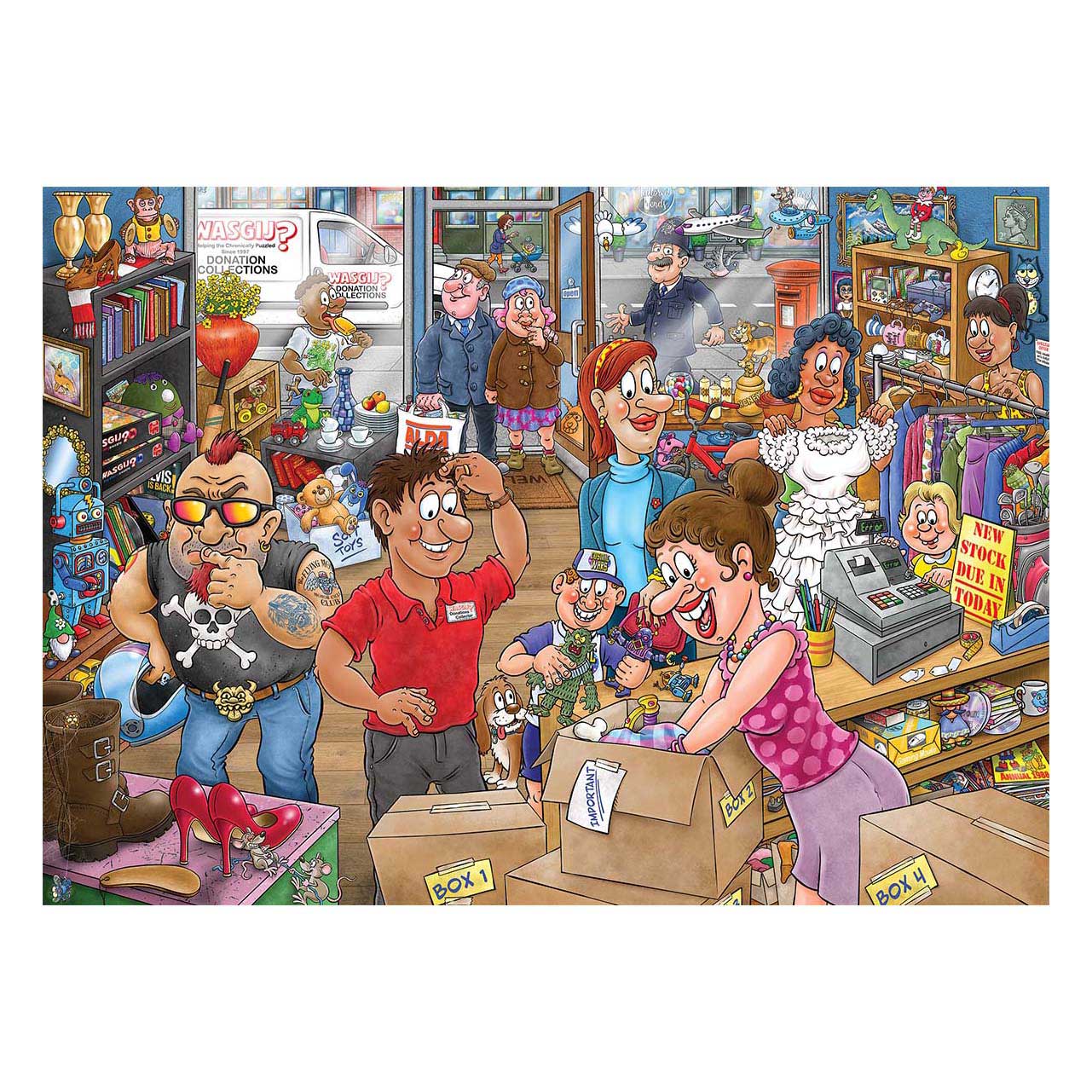 Wasgij Mystery 29 - Débâcle des dons ! - 1000 pièces.