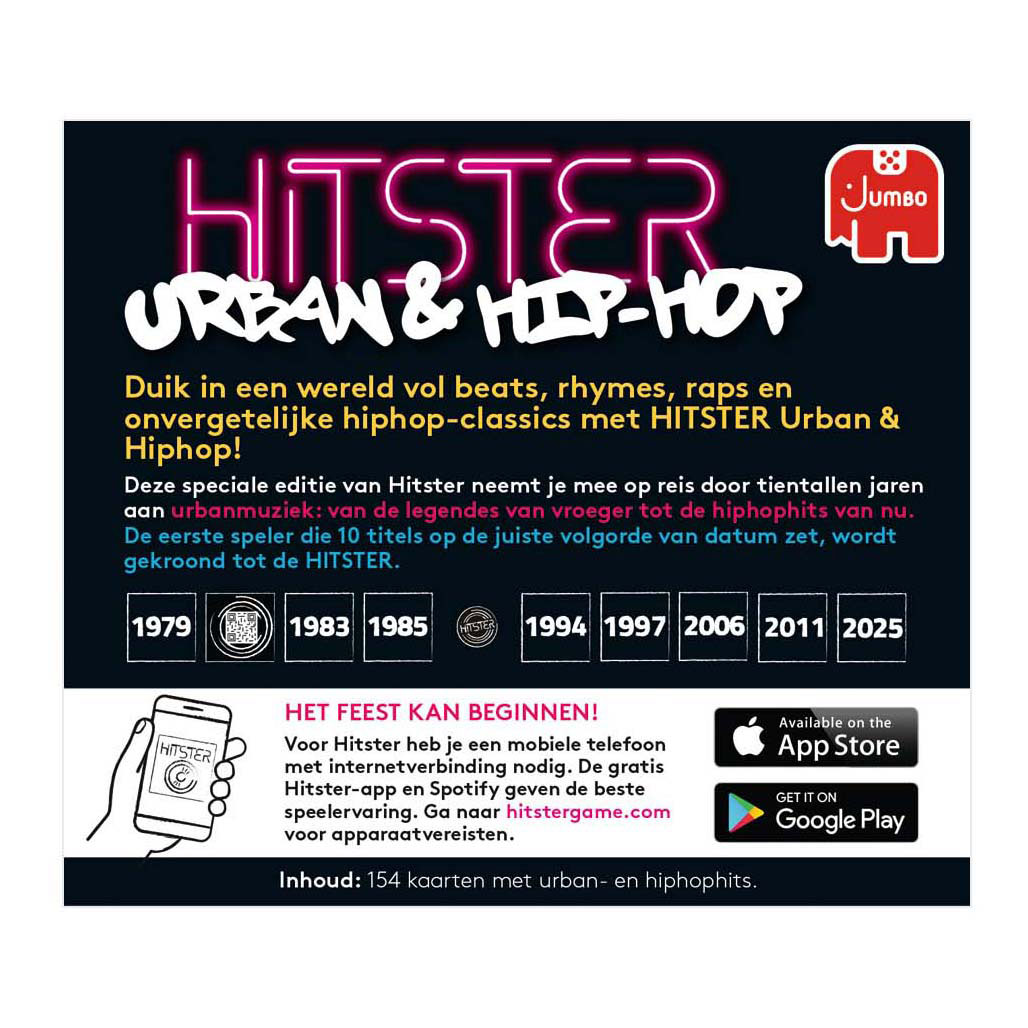 Jumbo Hitster Muziekspel  - Urban & Hip - Hop