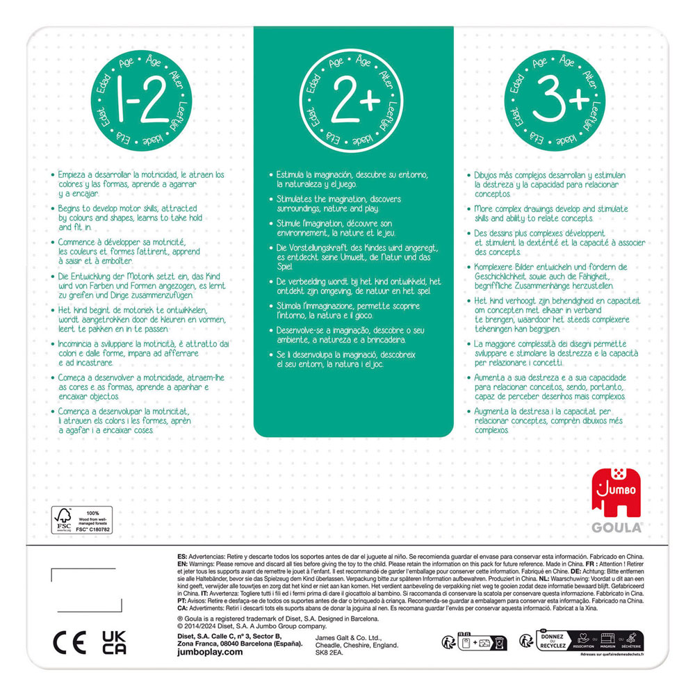 Jumbo Goula Noppenpuzzel Mijn Lievelingseten - 8st.