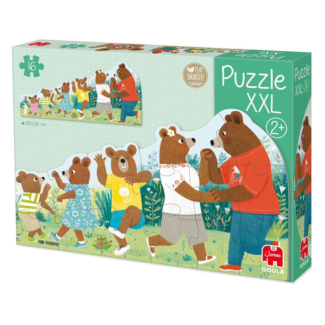 Jumbo Goula Puzzle XXL Bärenfamilie - 16 Teile.