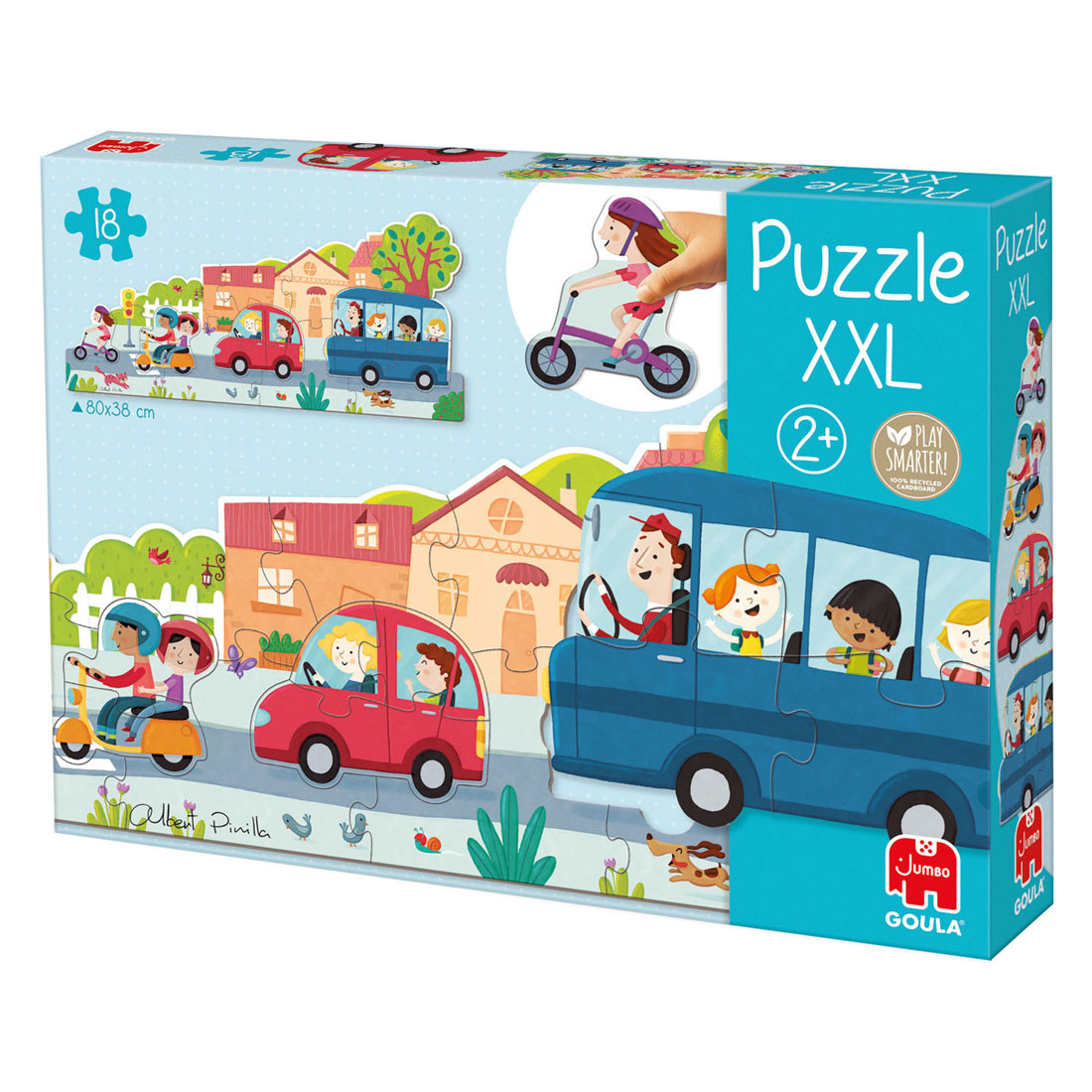 Jumbo Goula Puzzle XXL Fahrzeuge - 18 Teile.