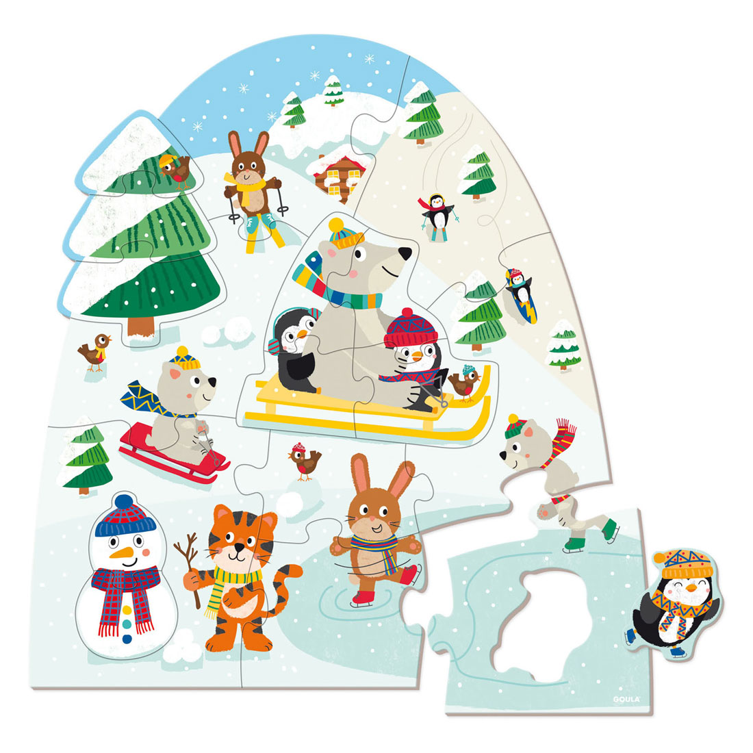 Jumbo Goula Puzzel XXL Winter - 18st.