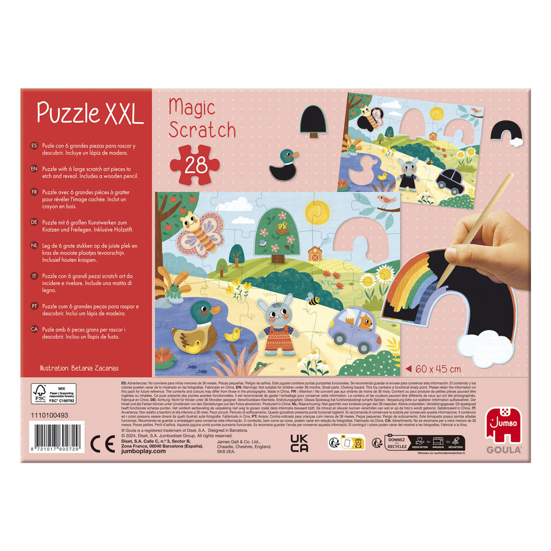 Jumbo Goula Puzzel XXL Magische Kraspuzzel - 27st.