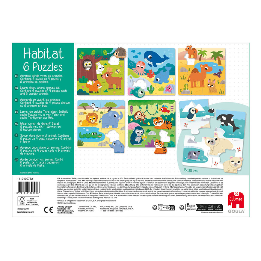 Jumbo Goula Puzzel 6 Lebensraum - 5.