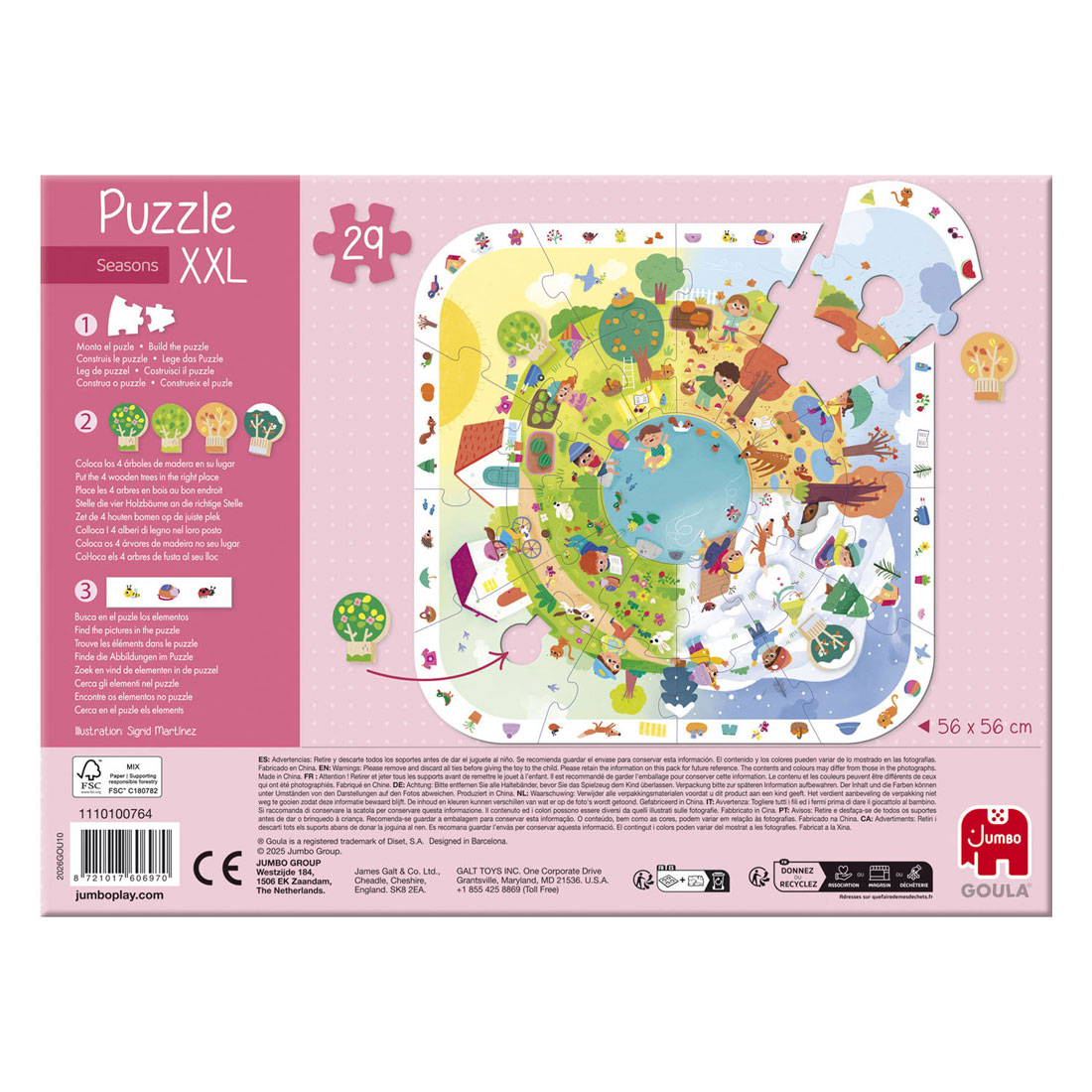 Jumbo Goula Puzzel XXL Seizoenen - 29st.