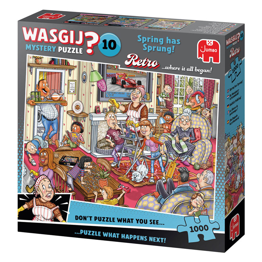 Wasgij Retro Mystery 10 - De Voorjaars-schoonmaak! - 1000st.
