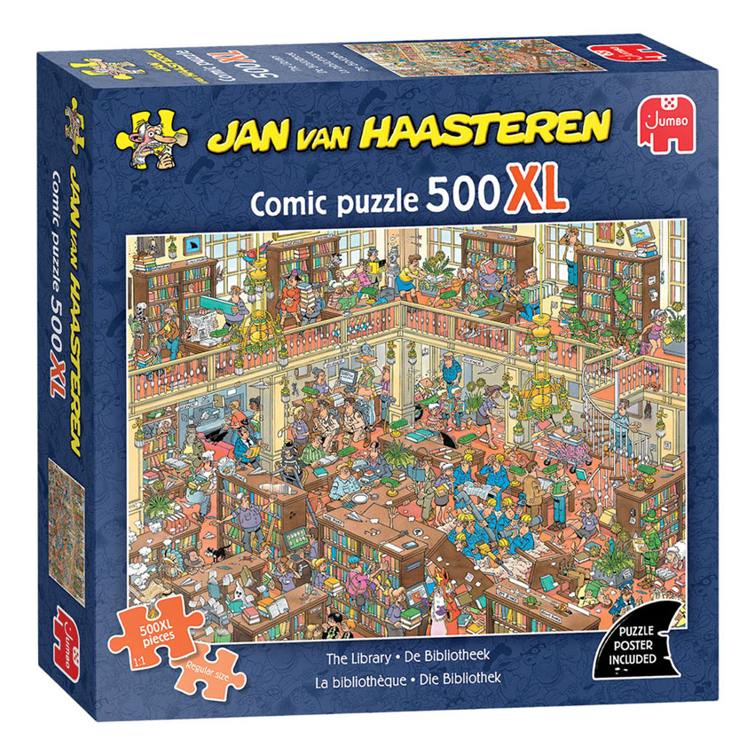 Jan van Haasteren Legpuzzel - De Bibliotheek - 500 XL st.