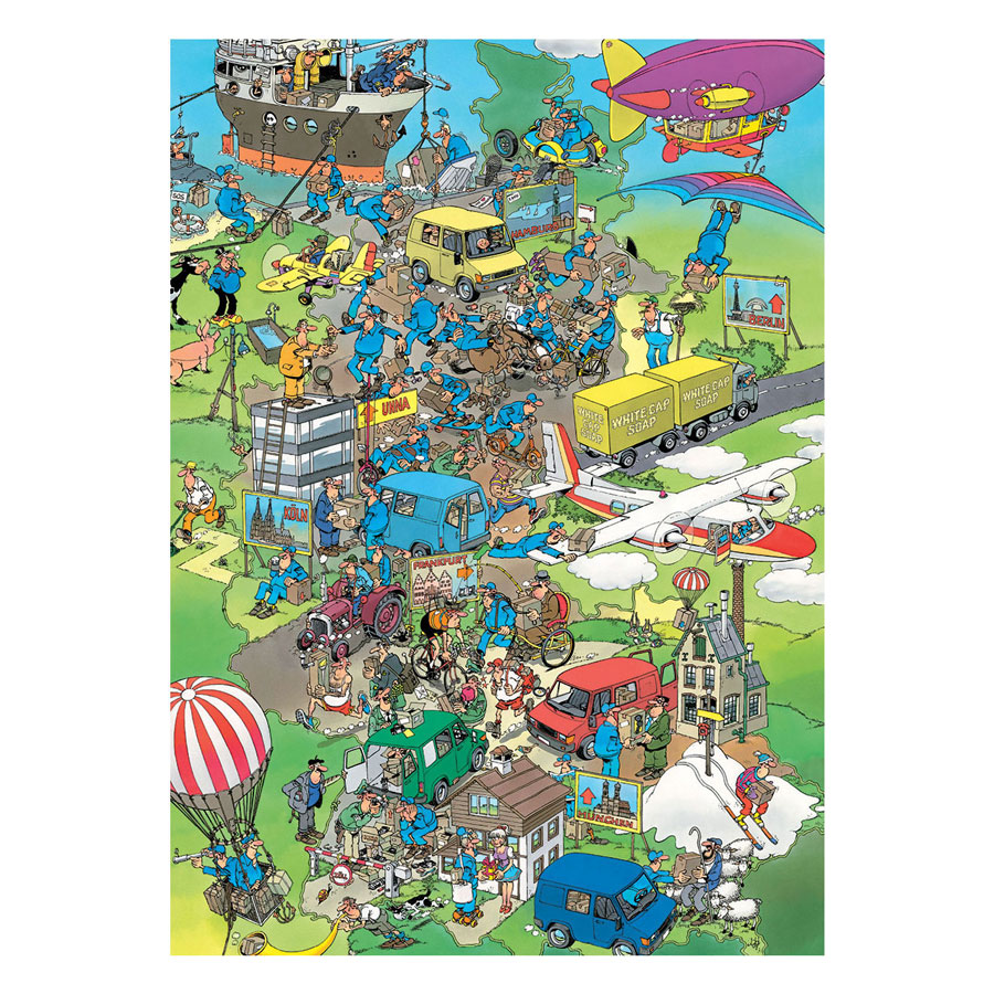 Jan van Haasteren Legpuzzel - Oldtimers Parkeerstress - 1000st.