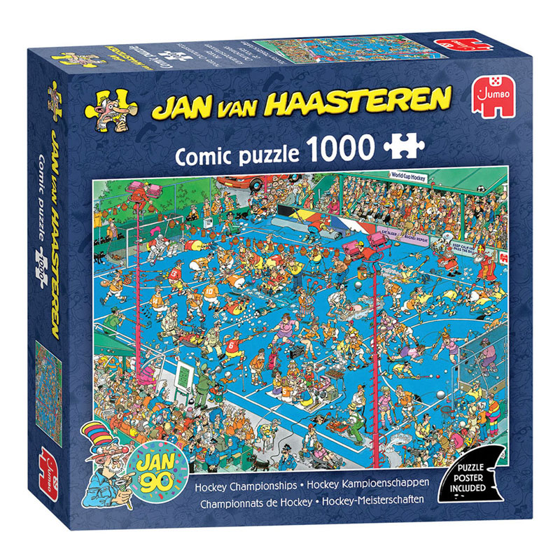 Jan van Haasteren Legpuzzel - Hockey Kampioenschappen - 1000st.