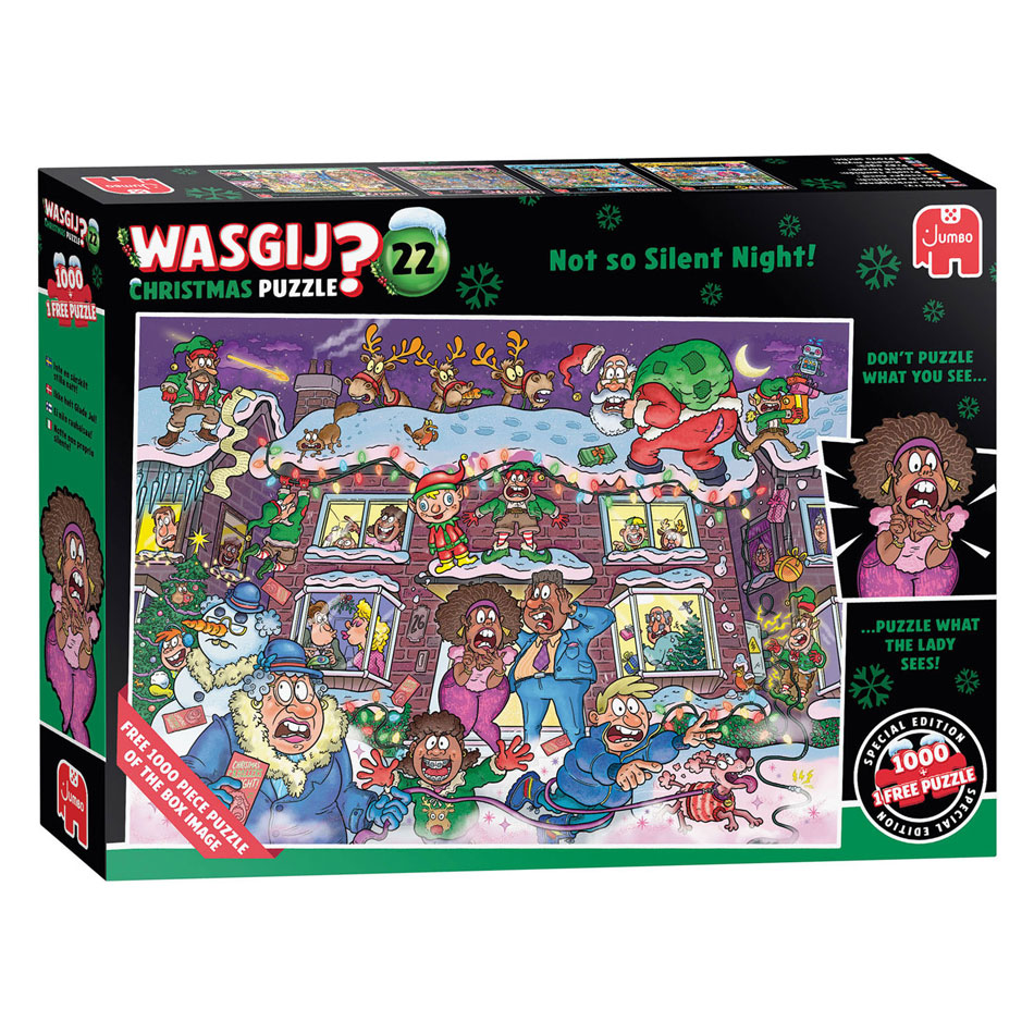 Wasgij Christmas 22 Legpuzzel - Niet zo'n Stille Nacht! - 2x1000st.