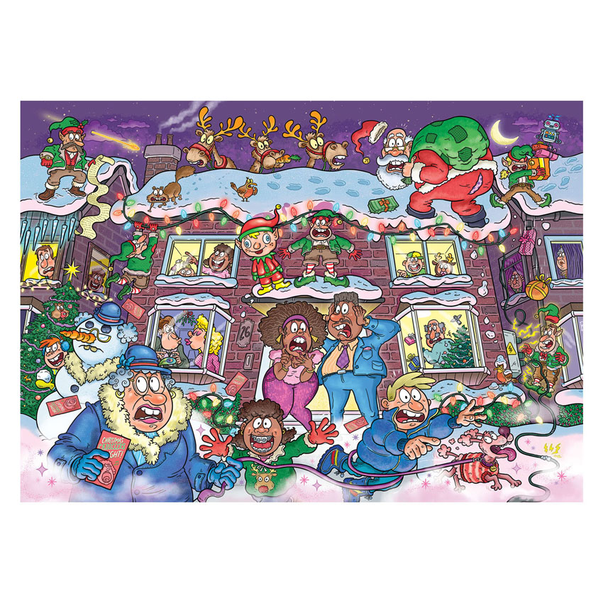 Wasgij Christmas 22 Legpuzzel - Niet zo'n Stille Nacht! - 2x1000st.