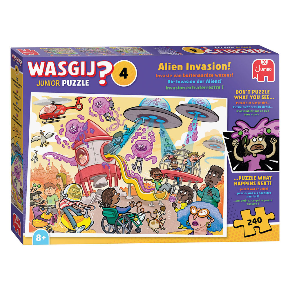 Wasgij Junior 4 Legpuzzel - Alien Invasie! - 240st.
