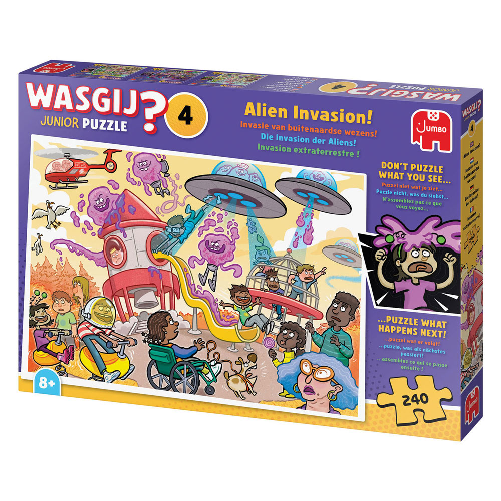 Wasgij Junior 4 Legpuzzel - Alien Invasie! - 240st.