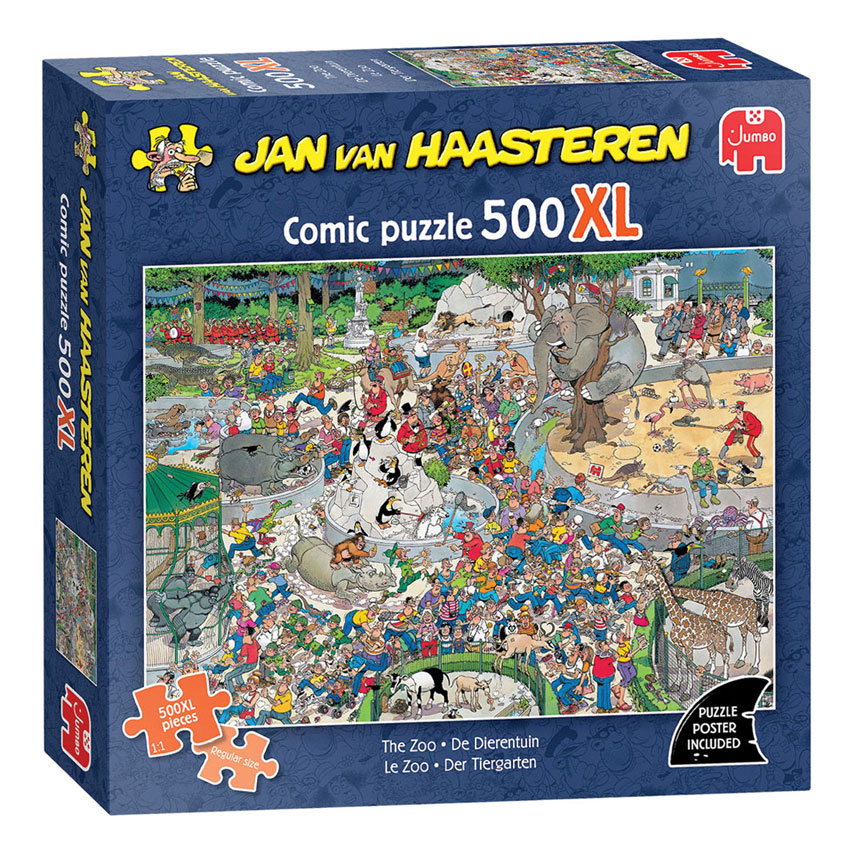 Puzzle Jan van Haasteren - Le Zoo - 500 XL pcs.
