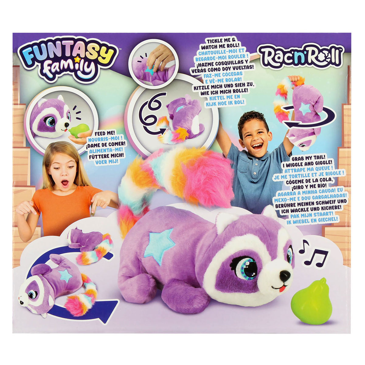 Jumbo Funtasy Family Rac'n'Roll Interactieve Rollende Knuffel