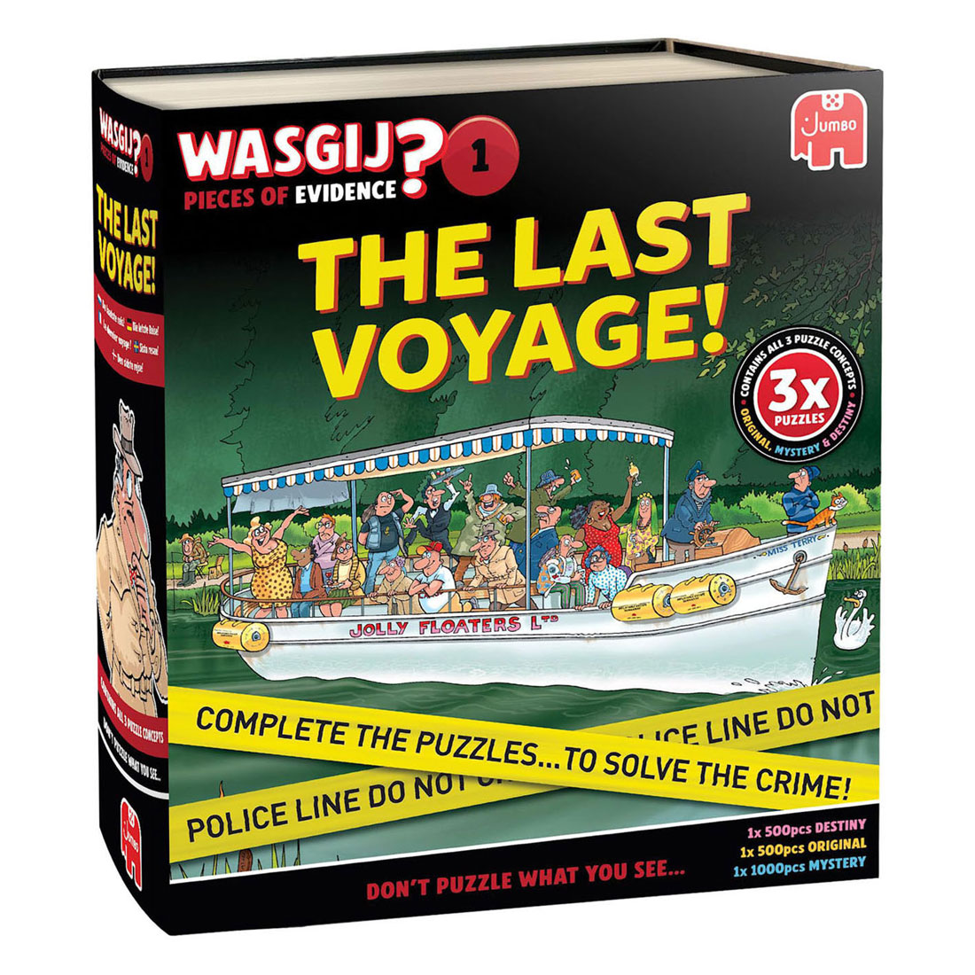Wasgij Pieces Of Evidence 1 - De laatste Reis 3 Puzzels - 2x500st. 1x1000st.
