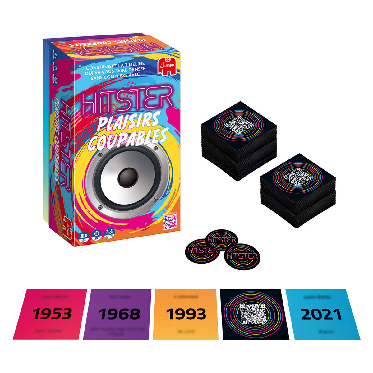 Jeu musical Jumbo Hitster Guilty Pleasures