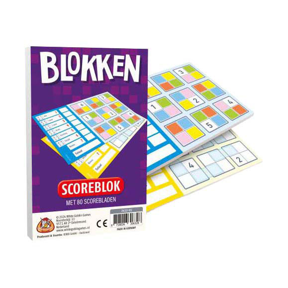 Block-Scoreblock mit 80 Score-Bögen