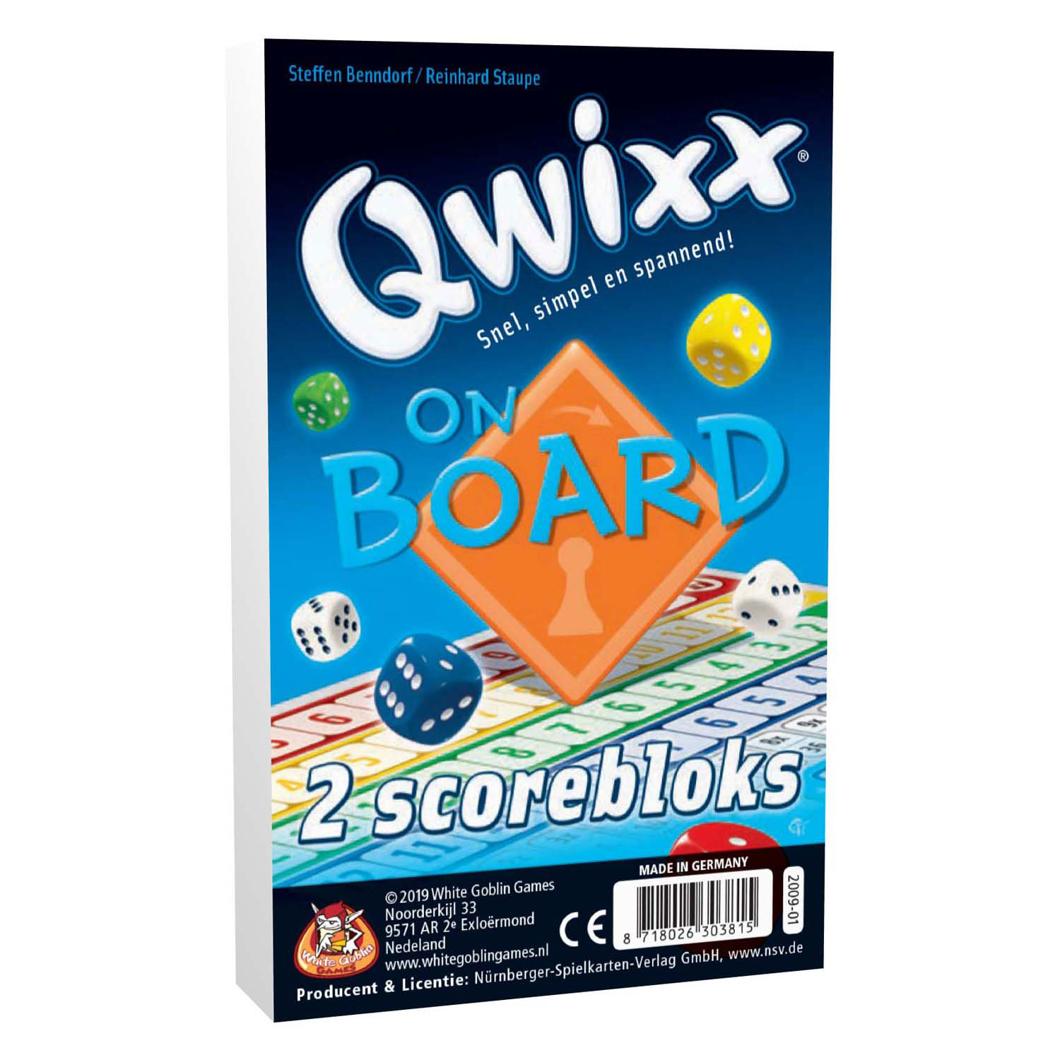 Qwixx Blocs de bord - Blocs de score supplémentaires